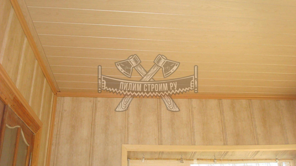 Вагонка МДФ на потолке Вагонка МДФ на потолке
