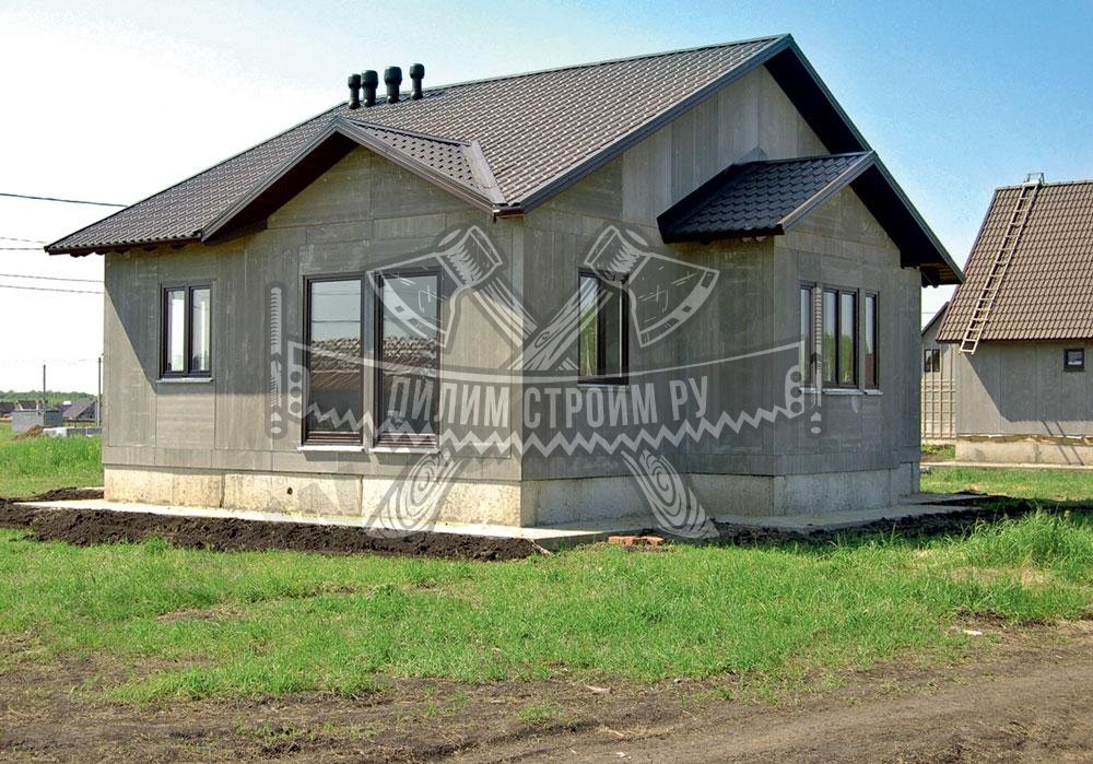 Плиты ЦСП на готовом загородном доме Плиты ЦСП на готовом загородном доме