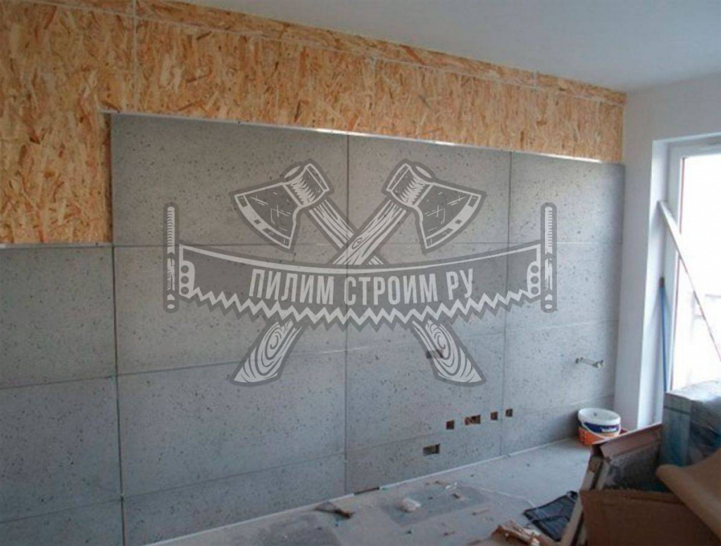 Внутренняя отделка плитами ЦСП Внутренняя отделка плитами ЦСП