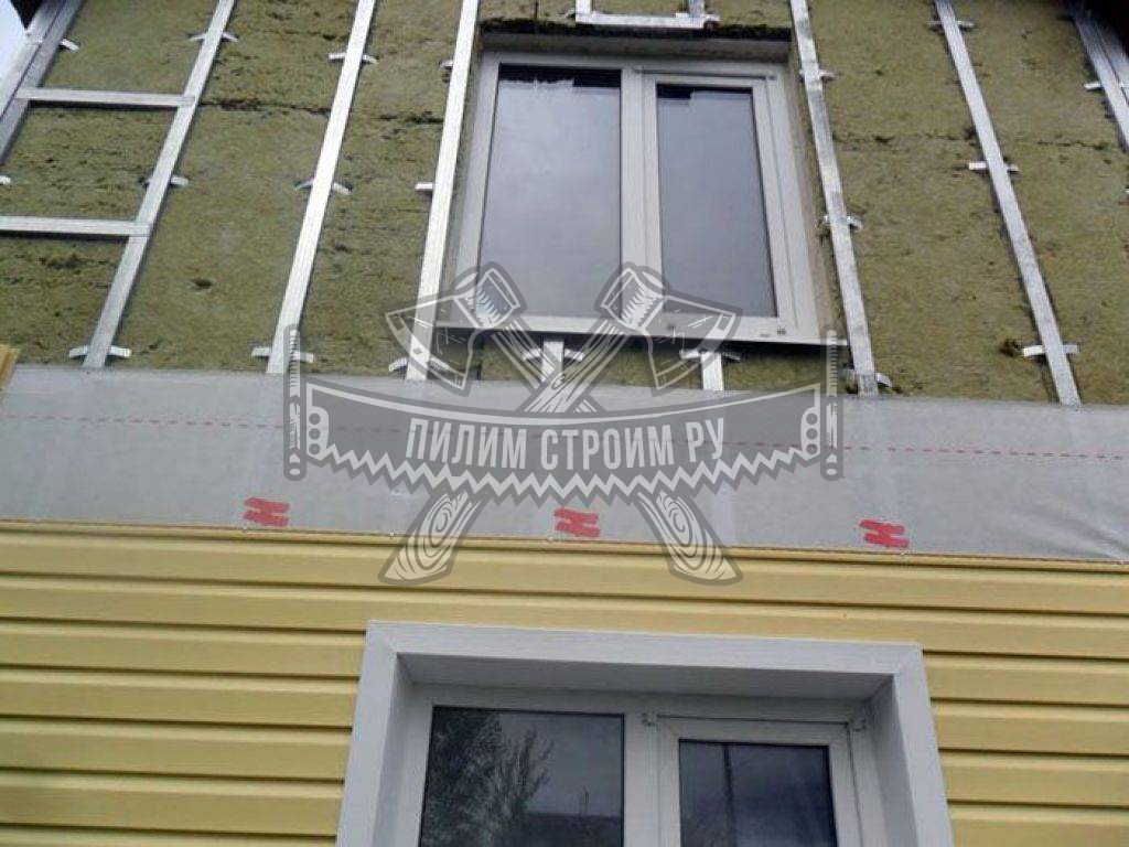 Метод укладки утеплителя под сайдинг Метод укладки утеплителя под сайдинг
