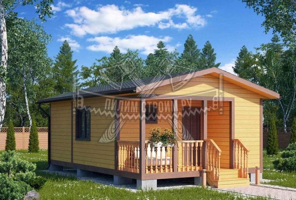 Небольшой каркасный дом Небольшой каркасный дом