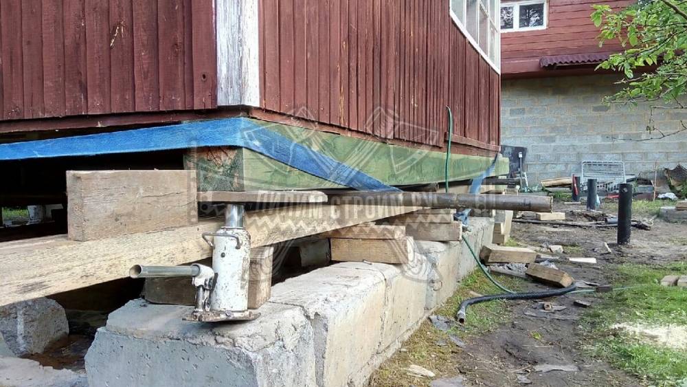 Подъем каркасного дома