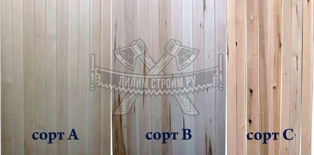 Сорта евровагонки Сорта евровагонки